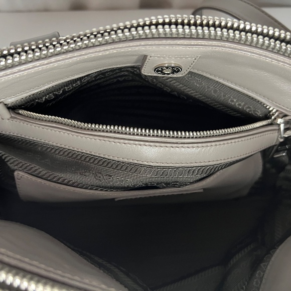 Prada Grey Leather Satchel - Picture 16 of 16